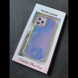 NWT Velvet Caviar Glitter Nebula iPhone12 Pro case